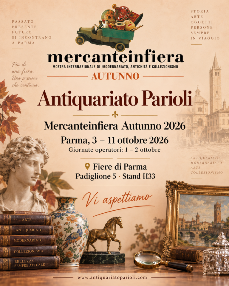 Antiquariato Parioli a Mercanteinfiera Parma 2026 – Padiglione 5 Stand H33
